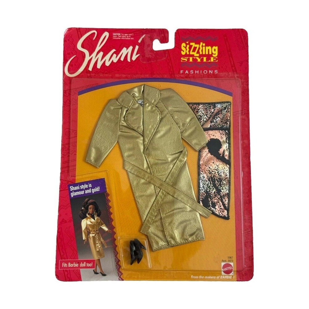Vintage 1991 Mattel Shani Outfit Sizzling Style Fashions -‎ Fits Barbie Doll NIP